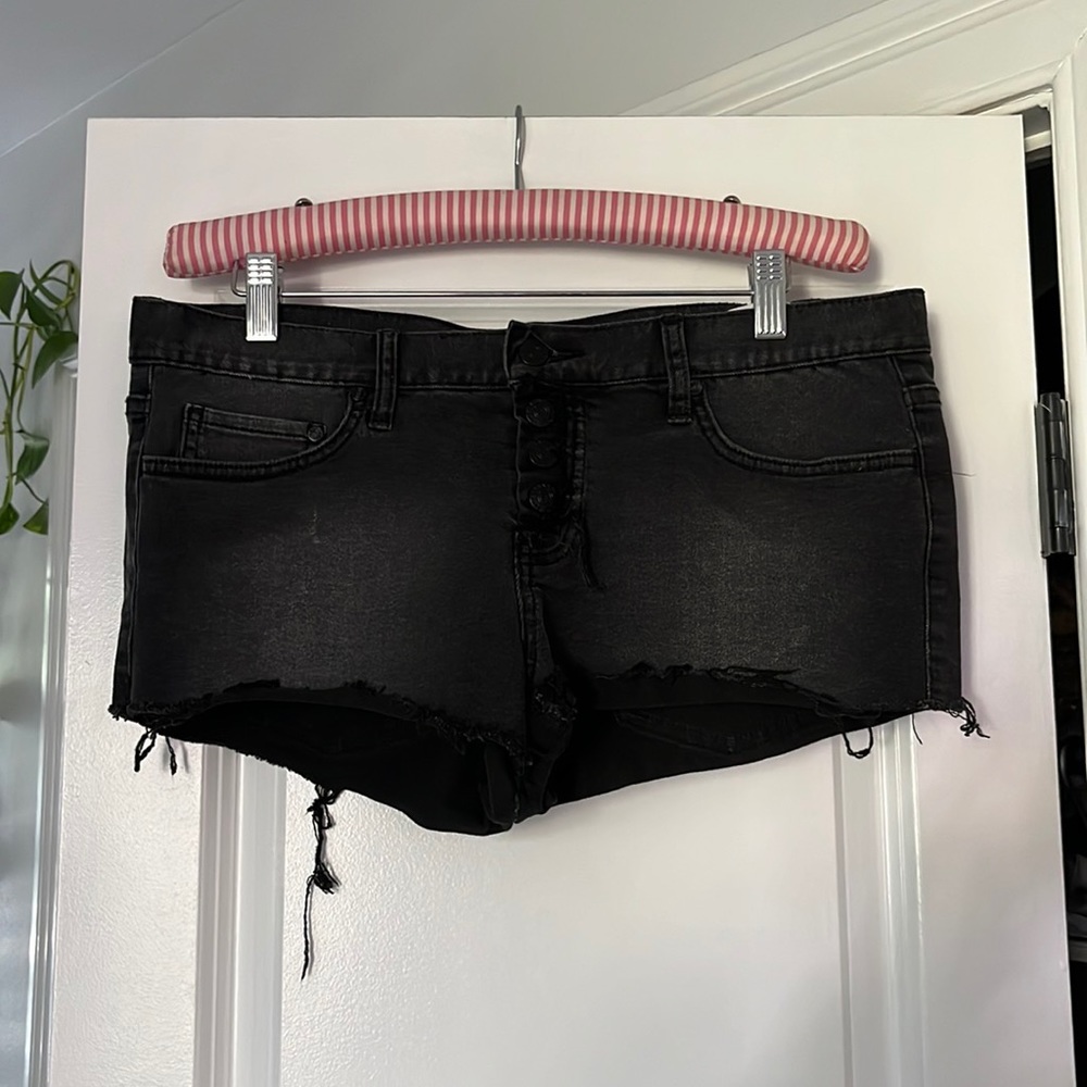 Element washed jean shorts